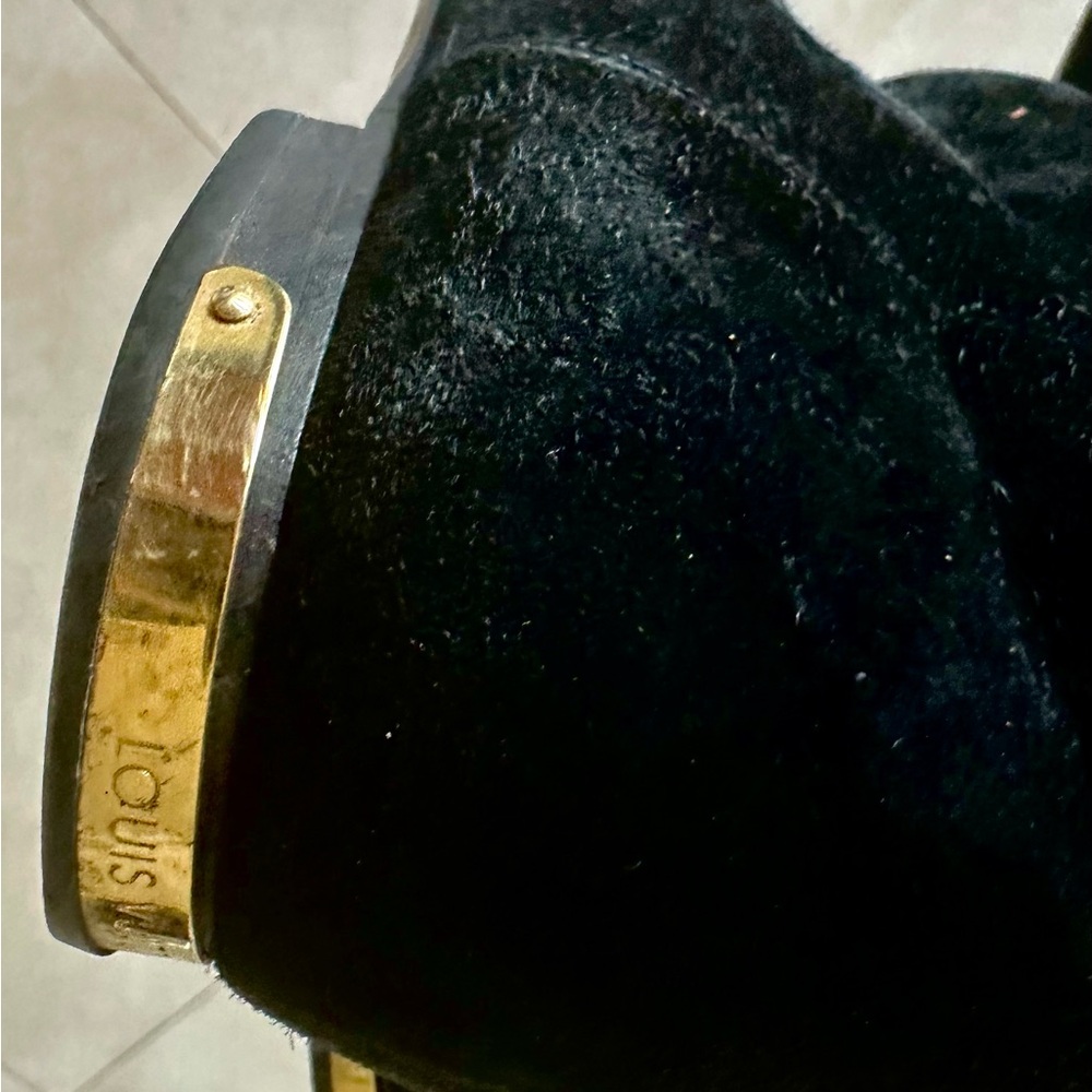 Louis Vuitton Heritage Black Suede Boots 37 1/2 - Picture 6 of 9